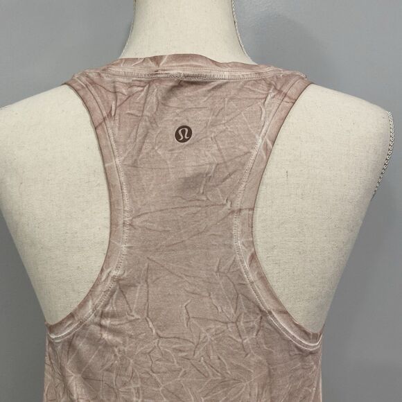 LULULEMON 4 Womens Summit Wash Smokey Topaz Pink Love Tank Top Workout Running S - Picture 4 of 15